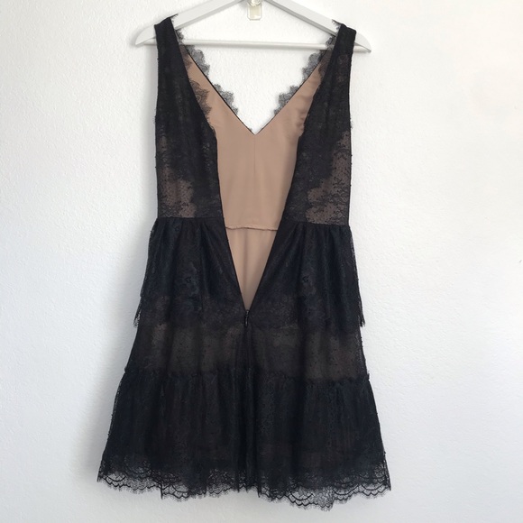 BCBGMaxAzria XS Willa black lace dress party dress - Picture 6 of 8